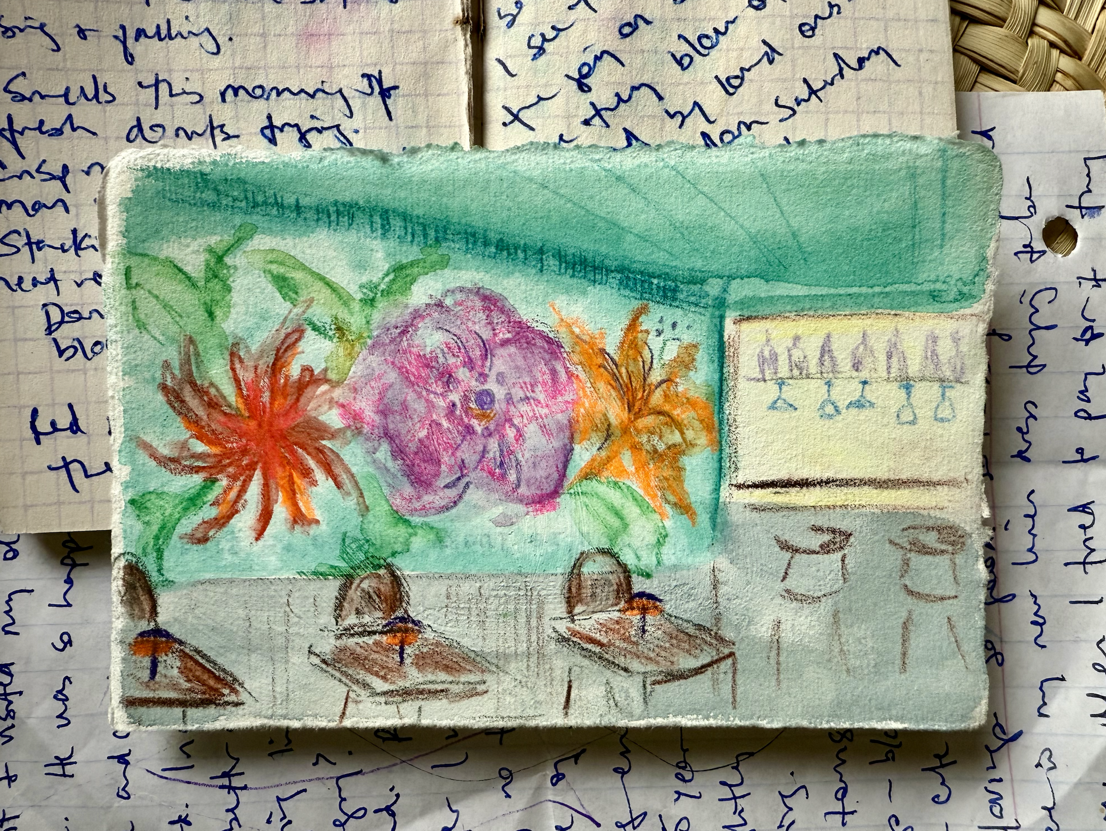 Loose Threads: green room